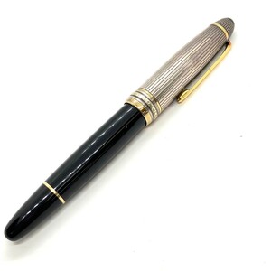 Y003-C8-1026★ MONTBLANC モンブラン マイスターシュテュック Ag925 ボールペン ブラック×ゴールド×シルバー 文房具 筆記用具