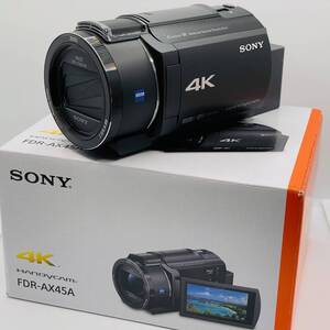 中古品 SONY 4K HANDYCAM FDR-AX45A ビデオカメラ ソニー 1円 から 売り切り