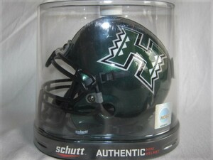 ★新品 ハワイ直輸入 NCAA Schutt ハワイ大学 ミニヘルメット MINI HAWAII WARRIORS Authentic Miniature Helmet UNIVERSITY OF HAWAII★