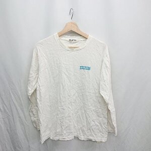 ◇ ⊇ Φ MILKFED ミルクフェド セサミストリート イラストプリント 長袖 Tシャツ サイズF ホワイト系 レディース E