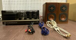 1円～ LUXMAN ラックスマン A3700 LUXKIT 真空管パワーアンプ 木目調スピーカー コード 中古品 現状品