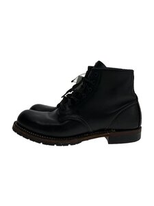 RED WING◆レースアップブーツ/US7.5/BLK/レザー/9014