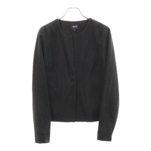 ARMANI JEANS アルマーニ ジーンズ Blazer 3Y5G08 ノーカラージャケット ブラック レディース