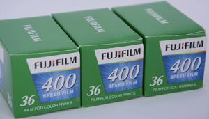 【送料無料】富士フイルム フジカラー FUJIFILM400 ISO感度400 36枚撮 3本セット