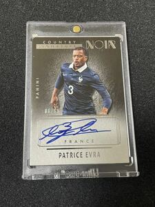 パトリス・エヴラ Patrice Evra 直筆サインカード Panini NOIR Country Signatures フランス代表　