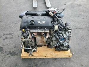 解1152　BMW　MINI　平成19年　MF16　R56　クーパー　純正　エンジン　ミッション　コンピュータ　N12B16A　走行距離77400㎞　動作確認済