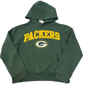 Kids! NFL GREEN BAY PACKERS スウェット パーカー youth S(8) 120 130 程度 グリーンベイ パッカーズ USA チーム ロゴ キッズ 子供服 