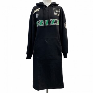 【4apu0037】グッチ ワンピース XS パーカー ブラック コットン 772304【中古】レディース