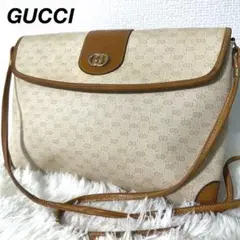 GUCCI グッチ マイクロGG ショルダーバッグ PVC レザー ポシェット