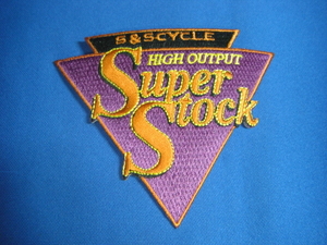 ビンテージ ★USA S&S ワッペン ★ ハーレーダビッドソン バイカー ヴィンテージパッチ 木村拓哉 Super Stock Vintage Patch 当時物