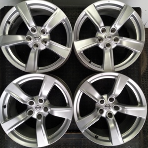 管理番号：V10-47【4本価格】【18×8J　18X9J　5ｘ114.3　ET+43/+15】日産純正・フェアレディZなど・前後サイズ違い・店頭直接引取可能！！