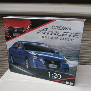 RCトヨタ クラウン アスリート1/24ラジコンカー！27Mhz茜色 日本オート玩具