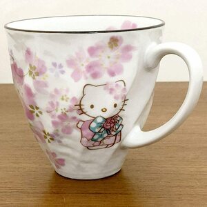 新品　桜マグカップ【はろうきてぃ美濃焼き 華まつりシリーズ】 SANRIO