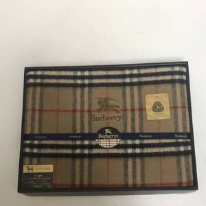 激レア/廃盤品【送料無料】新品未使用/正規品/Burberry/バーバリーズ/Burberrys/ラムウール毛布 /ノバチェック/シングル/寝具/冬(Y136)箱付