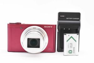 SONY ソニー DSC-WX500 レッド コンパクトデジタルカメラ (t10329)