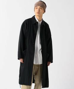 19SS BEAMS ルーズステンカラーコート L NAVY ビームス