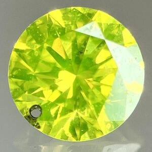 ★天然ダイアモンド0.228ct★j 約3.9×3.9mmルース 裸石 diamond 宝石 ジュエリー FANCY YELLOW 