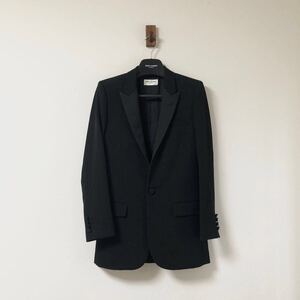 未使用品 サンローランパリ 13AW 44 スモーキング テーラードジャケット Saint Laurent Paris エディスリマン