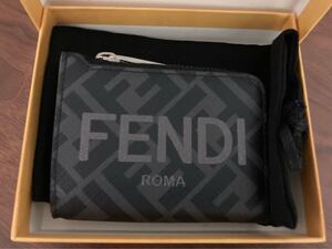 FENDI フェンディ コインケース　コンパクト ウォレット　メンズ　モノグラム　財布