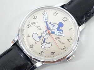 ジャンク SEIKO セイコー Disney ディズニー ミッキーマウス 8004-0090 ボーイズ 手巻き 腕時計