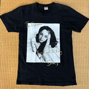 Supreme x Sade コラボ フォト ロゴ Tシャツ 黒M レア Tee シャーデー