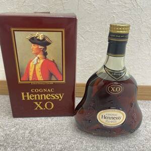 【DOM-2254】1円～ Hennessy ヘネシー XO 金キャップ グリーンボトル ブランデー 350ml 40% 箱付