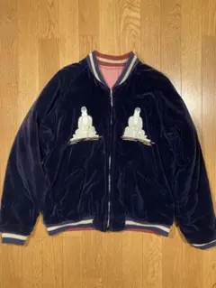 港商　スカジャン　大仏　souvenir jacket Great Buddha