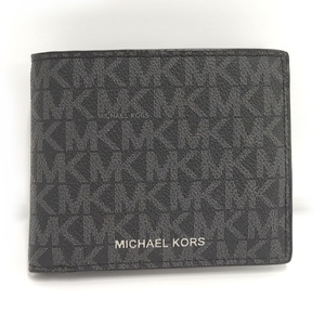 【中古】MICHAEL KORS クーパー 二つ折り財布 PVC グレー 6U9LCRF6B