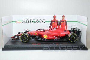 【在庫処分】ブラーゴ 1/18 フェラーリ F1-75 2022 #16 シャルル・ルクレール BBURAGO SCUDERIA FERRARI CHARLES LECLERC 16811LE