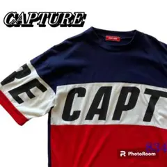 CAPTURE キャプチャー ブランドビッグロゴ プリントＴシャツ　Ｍサイズ