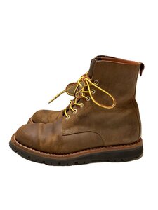 GUIDI◆vibramソール/レースアップブーツ/41/BRW/レザー//