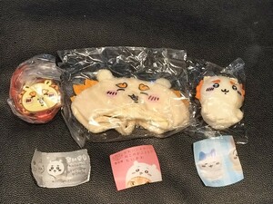 【送料無料】新品　未使用　ちいかわ　シーサー　ガチャ　ガシャポン　ねこのかぶりもの　ライトブレス　ミニぬいぐるみ　ミニブック　