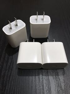 4個 iPhone 電源アダプター 急速充電器 急速20W電源セット USB-C Type-C アイフォン ライトニングケーブル Lightning ACアダプタ 電源