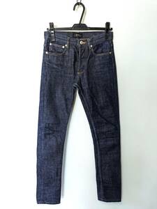 美品 A.P.C. PETIT NEW STANDARD w26 アーペーセー プチニュースタンダード セルビッチデニム 赤耳