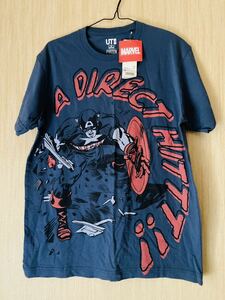 ユニクロ マーベル キャプテンアメリカ Tシャツ 新品 M marvel 半袖Tシャツ アメコミ