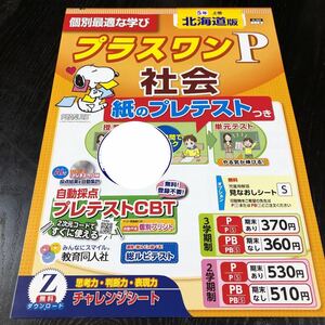 0366 プラスワンP社会 ５年 非売品 歴史 地理小学 ドリル 問題集 テスト用紙 教材 テキスト 解答 家庭学習 計算 漢字 過去問 ワーク 