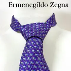 Ermenegildo Zegna エルメネジルドゼニア　ネクタイ　紫　美品