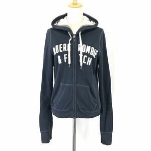 アバクロンビー アンド フィッチ★ジップアップ/スウェットパーカー【レディースL/紺/navy】Abercrombie&Fitch/Jacket/Jumper◆BH543