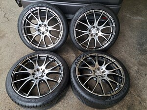 レイズ RAYS ホムラ HOMURA 2X7 DR 5穴 19インチ 225/40/R19 114.3/8J/+48 RX-8 RX-7 FD Z32 Z33 Z34 タイヤ山あり