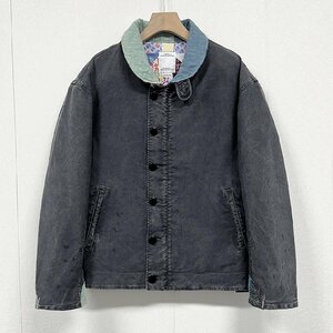 新品同様 参考定価44万 VISVIM ビズビム 2023ss PURSER DECK JKT 天然染料 ダメージ ヴィンテージ加工 ジャケット 0123105013023 サイズ3