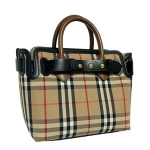 【確実正規品】　BURBERRY　バーバリー　 2WAY　ハンドバッグ　ショルダーバッグ　トートバッグ　ノバチェック　レディース　肩がけ