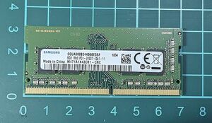 【送料無料】Samsung M471A1K43CB1-CRC 8GB DDR4 2666MHz SO-DIMM ノートPC用メモリ 動作品 (001)