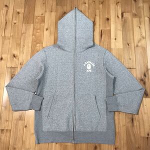 ★XXL★ カレッジロゴ フルジップ パーカー a bathing ape BAPE college logo full zip hoodie エイプ ベイプ アベイシングエイプ 2XL j108