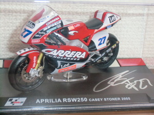 ixo/Altaya★入手困難★イクソ 1/24 MotoGP 2005 aprilia RSW250 #27 C.Stoner ケーシー・ストーナー直筆サイン入り VR46MotoGPmaアルタヤ