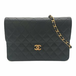 シャネル マトラッセ プッシュロックチェーンショルダー ブランドオフ CHANEL ラムスキン（羊革） ショルダーバッグ ラムスキン 中古 レデ