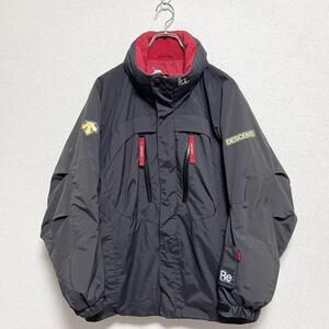 DESCENTE デサント ジップ ナイロンジャケット スキーウェア ブラック