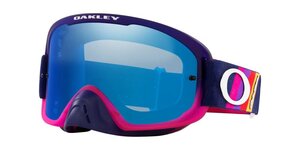 Oakley オークリー ゴーグル 自転車用 O Frame 2.0 Pro MTB TLD ネイビー ストライプス/ブラックアイスイリジウム OO7117-16