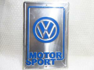 VW US純正 ガレージサイン/VW MOTORSPORT【GENUINE PARTS】新品/廃盤品/最後の一個/