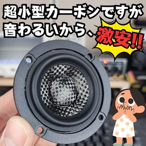 50mm級 カーオーディオ用スピーカー カーボンファイバーコーン 非高音質 新品 送料無料■非原音忠実 アラミドでもケブラーでもありません！