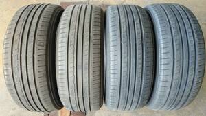 ヨコハマブルーアース・エース　225/45r19 96w 4本　2016年　センター4分山